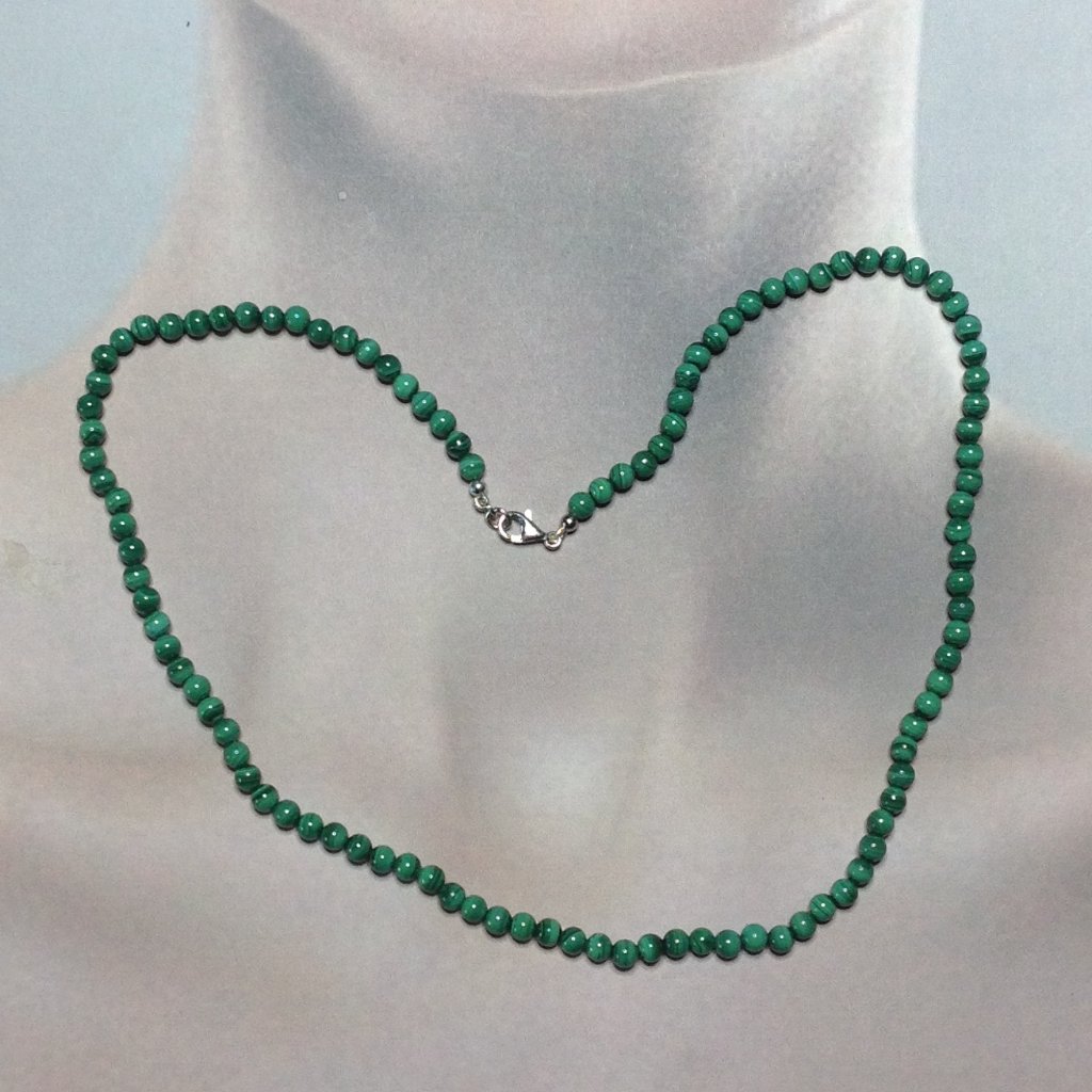 4.5mm Malachite Beads Necklace